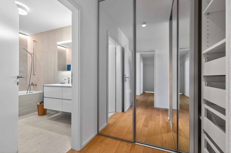 Appartement neuf en angle de 5.5 pièces avec terrasse de 200m² - Vue lac Léman (8)