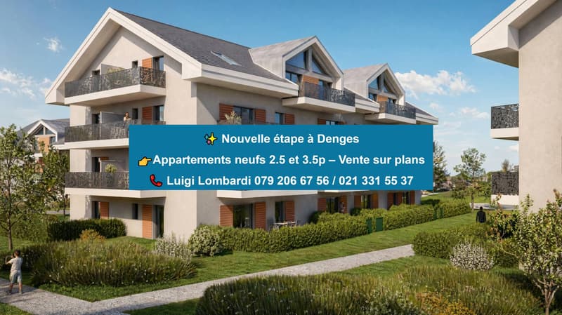 Bourg de Denges 2.5 pièces neuf avec jardin privatif (1)