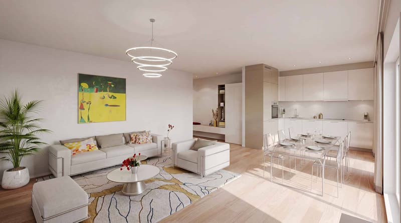 2,5 pièces neuf en angle avec 2 balcons (2)