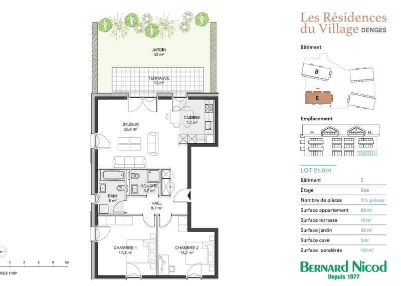 3.5 pièces neuf avec terrasse et jardin privatif (5)