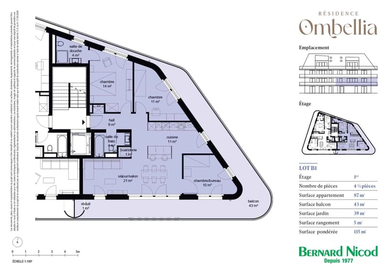Appartement NEUF de 4.5 pièces au 1er étage avec spacieux balcon et jardin privatif (2)