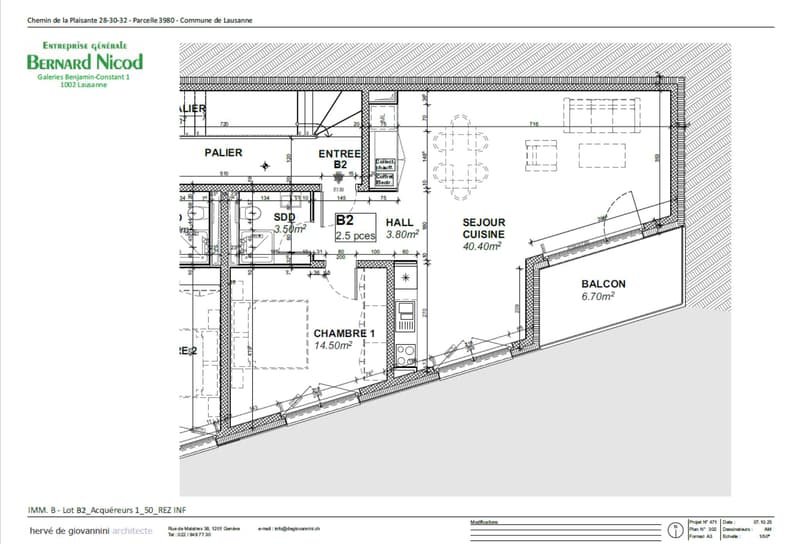 Résidence neuve à Chailly ! Appartement de 2.5 pièces avec balcon plein sud (5)