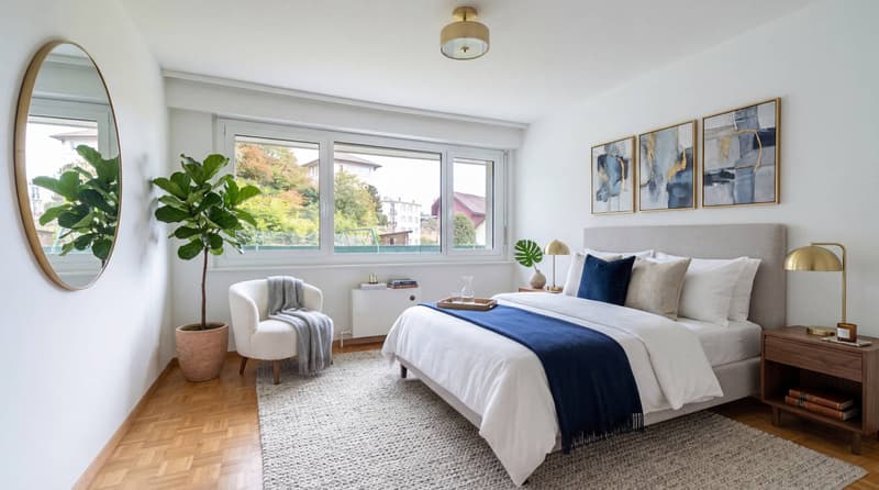 Bel appartement de 2,5 pièces en rez de jardin et plein centre ville ! (8)