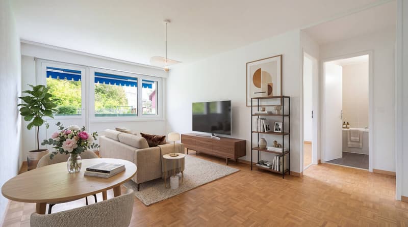 Bel appartement de 2,5 pièces en rez de jardin et plein centre ville ! (6)