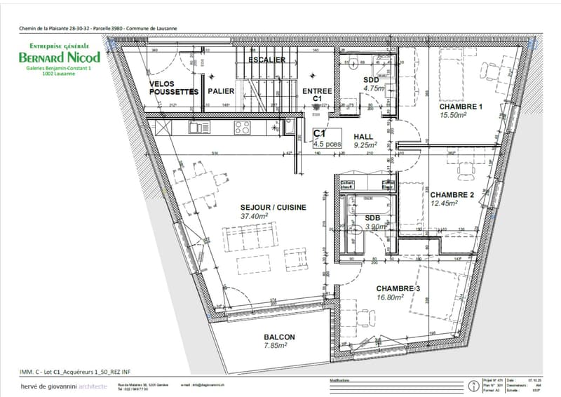 Résidence neuve à Chailly ! Appartement de 4.5 pièces avec balcon plein sud (5)