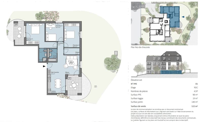 Appartement de 4,5 pièces avec grand jardin de 140m2 (6)