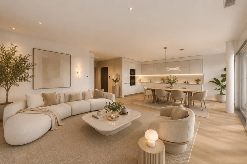 Appartement de 4,5 pièces de standing. Vue sur lac et grand balcon couvert de 76m2. (3)