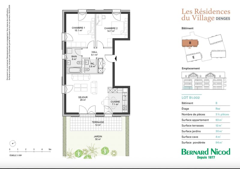 Denges - Appartement 3,5 pièces de 94 m² avec un jardin de 30 m² (8)