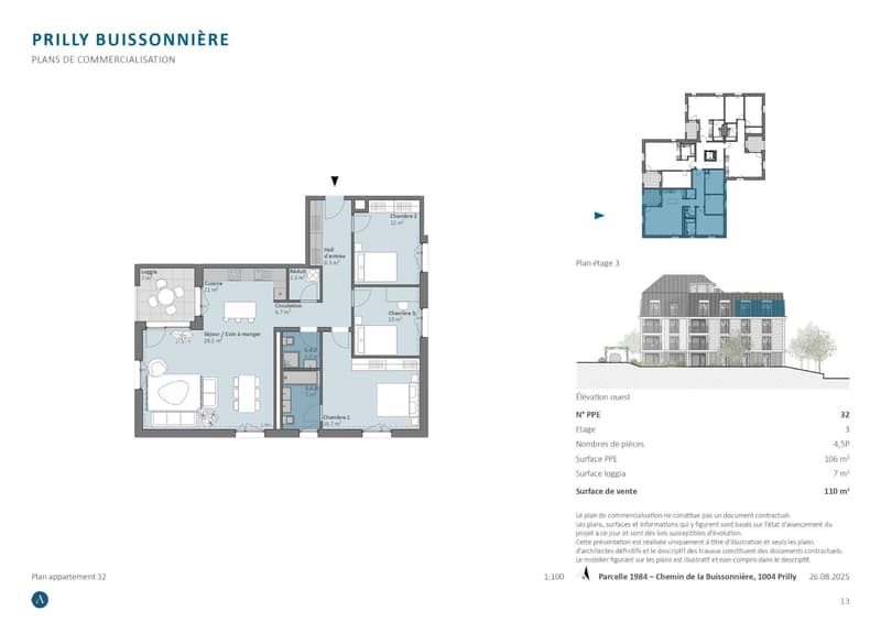 Nouvelle promotion: 4.5 pièces orienté plein sud au coeur de la ville (11)