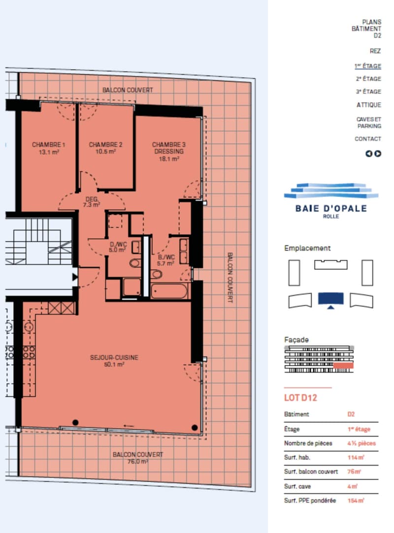 Superbe appartement neuf de 4,5 pièces de haut standing avec vue sur le lac ! (5)