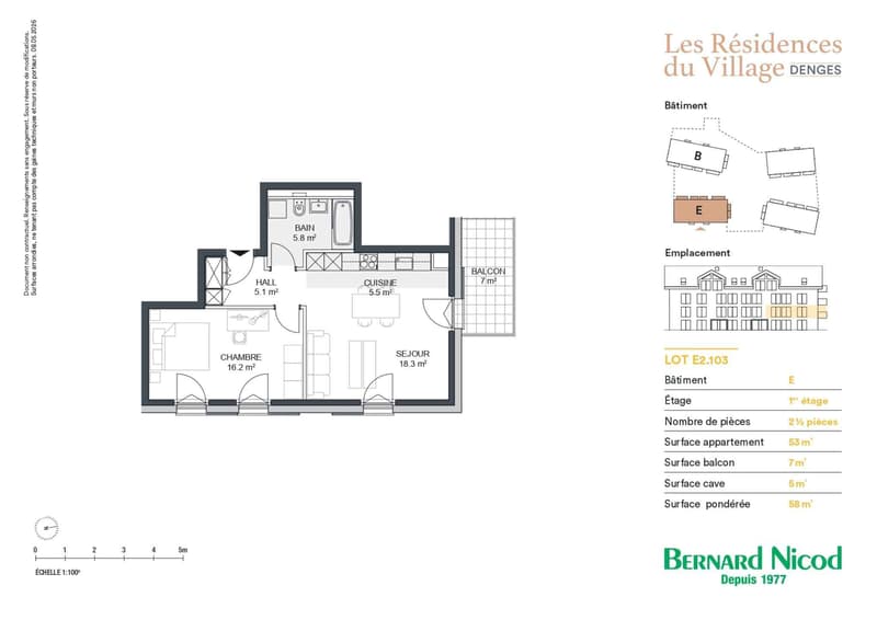 Appartement de 2,5 pièces avec balcon Idéal pour un investissement (2)