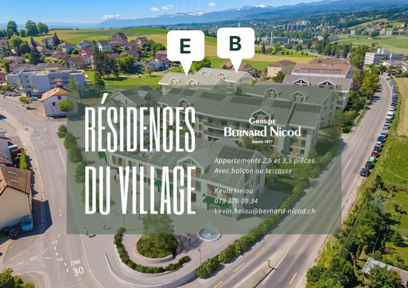 Appartement 3,5 pièces en rez de jardin. Finitions au gré de l'acquéreur ! (1)