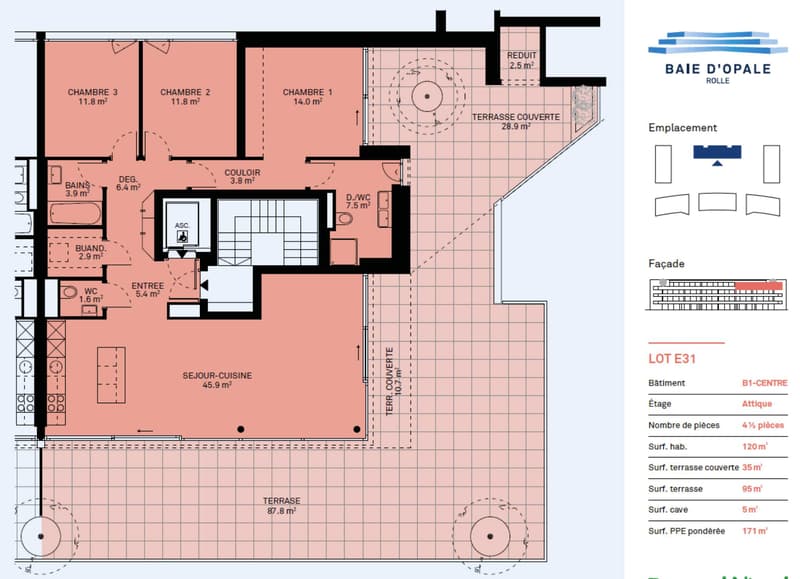 Attique neuf et moderne avec une terrasse rooftop de 95m2 (8)