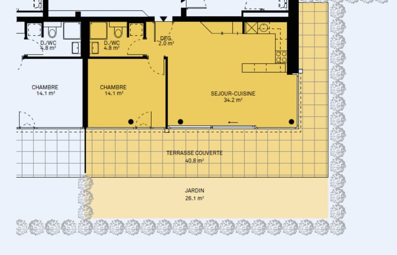 Appartement neuf 2,5 pièces avec terrasse et jardin privatif (3)