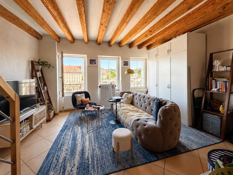 Duplex de 2,5 pièces au centre-ville avec terrasse (2)