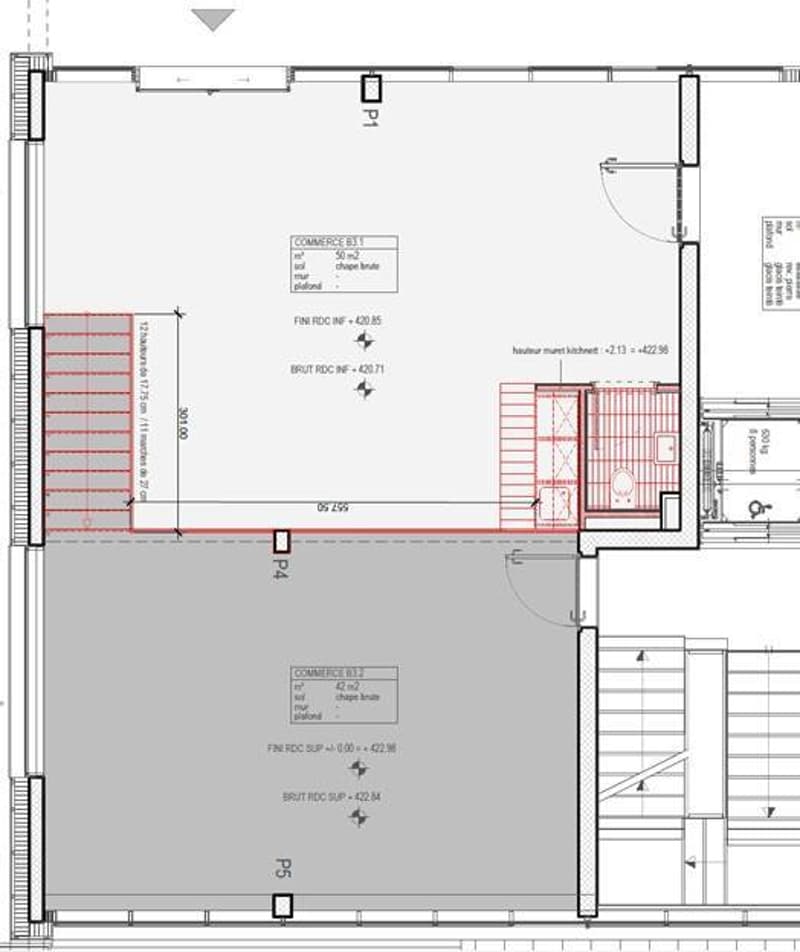 Espace unique et lumineux de 99 m2 sur 2 niveaux: idéal pour atelier, showroom, bureau ou plus ! (8)