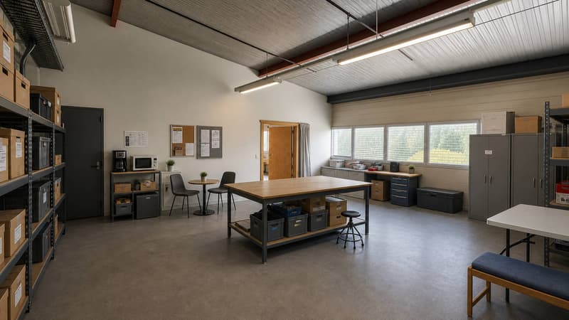 Surface d'atelier-show-room idéalement situé dans zone en périphérie de Bussigny (3)