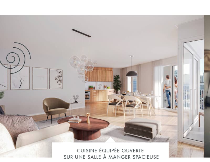 Superbe 3.5 pièces neuf avec balcon (6)