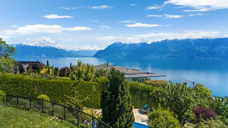 Élégante villa provençale avec piscine et vue panoramique sur le lac Léman et les Alpes (5)