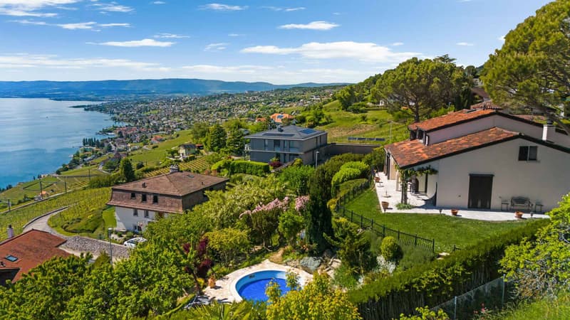 Élégante villa provençale avec piscine et vue panoramique sur le lac Léman et les Alpes (1)