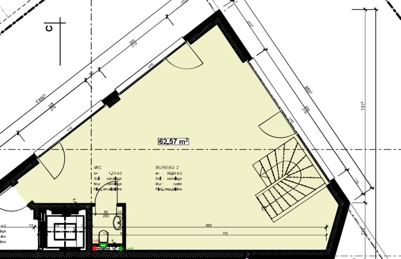 Bureau / surface commerciale de 63 m2 (6)