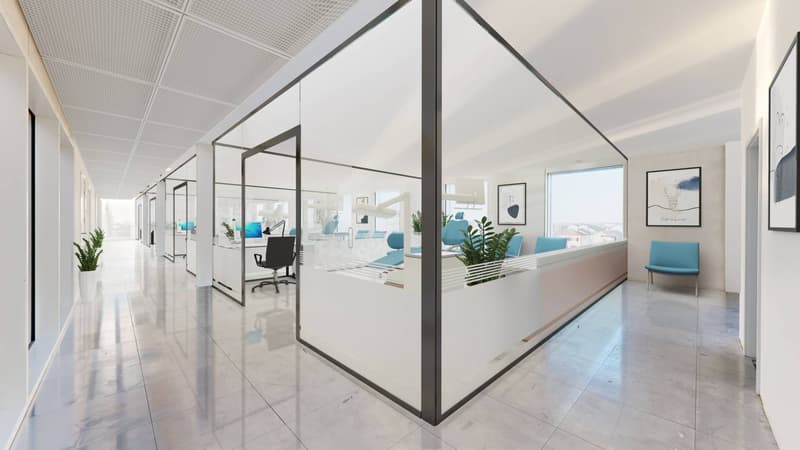 Bureaux au sein d'un immeuble administratif et commercial (3)