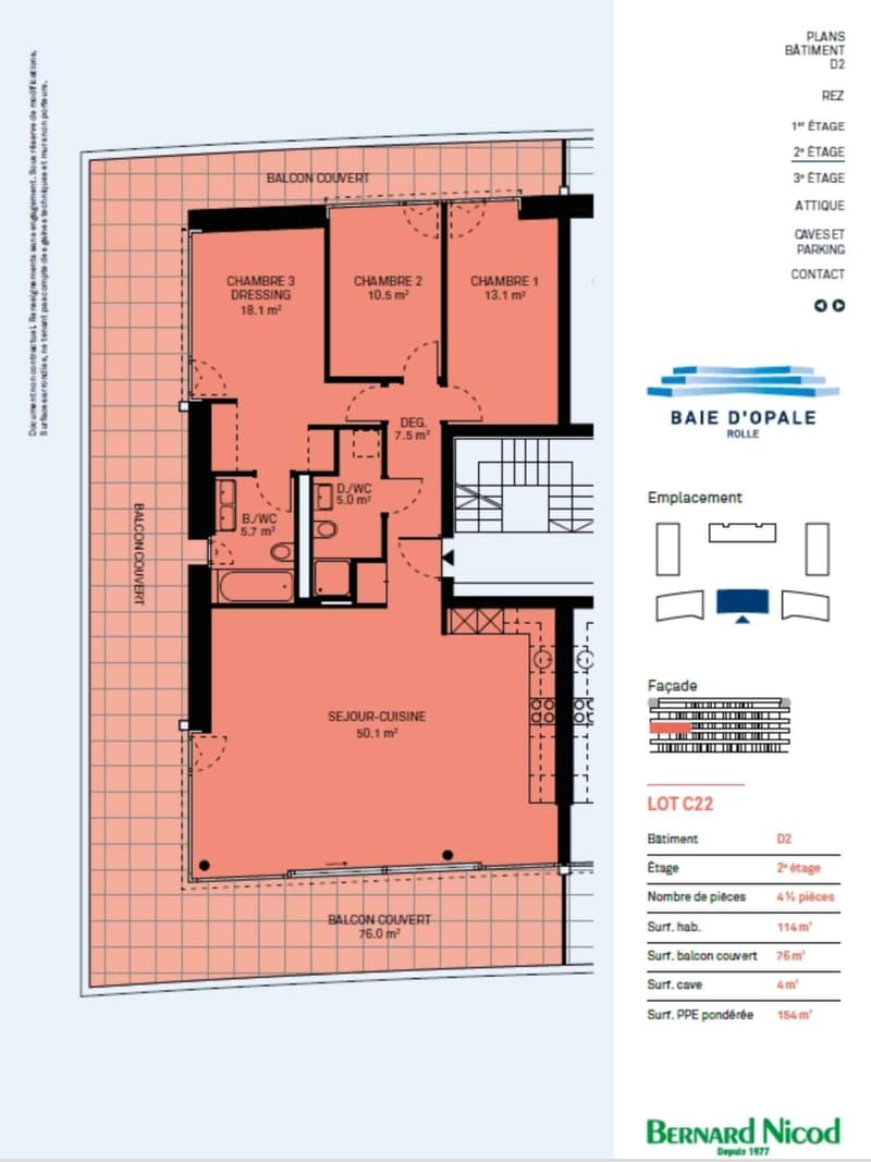Magnifique appartement neuf de 4,5 pièces avec balcon couvert de 76 m2! (10)
