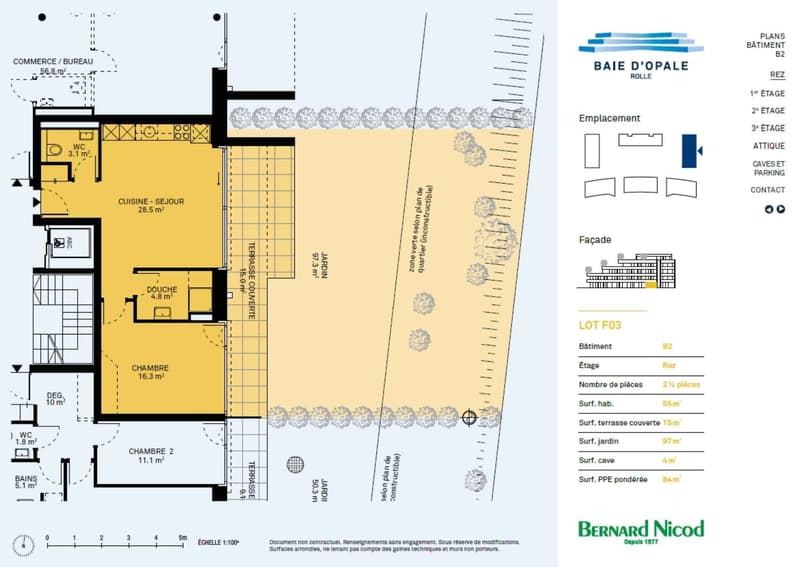 Appartement den 2,5 pièces neuf avec terrasse et jardin (7)
