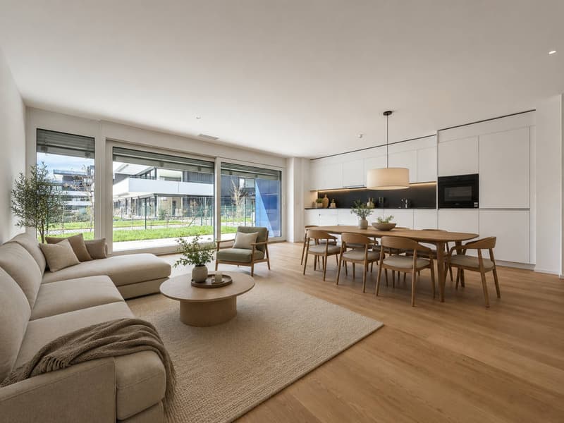 Appartement neuf de 3.5 pièces avec terrasses et jardins (3)