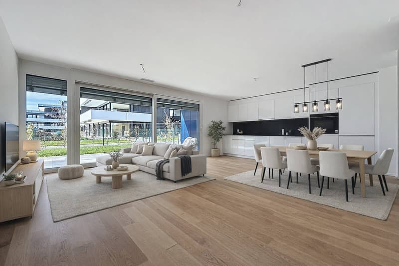 Appartement neuf de 3.5 pièces avec terrasses et jardins (2)