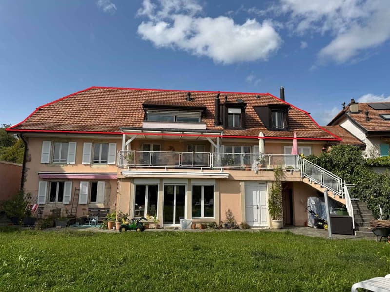 Attique de 5.5 pièces avec de belles hauteurs sous plafond et jardin (11)