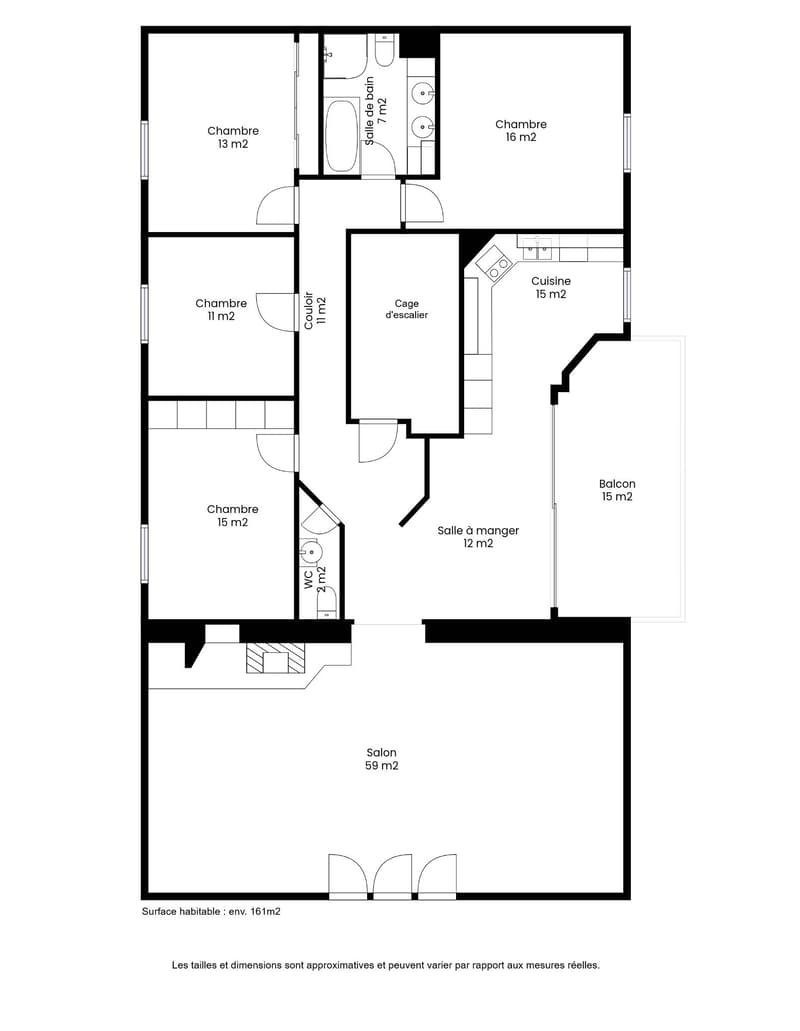 Attique de 5.5 pièces avec de belles hauteurs sous plafond et jardin (10)