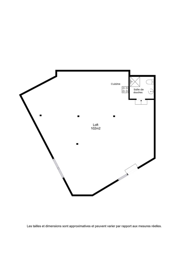 Spacieux loft de 102m2 au cur du village (9)