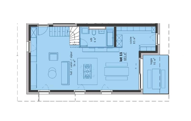 Duplex de 4.5 pièces avec balcons (10)