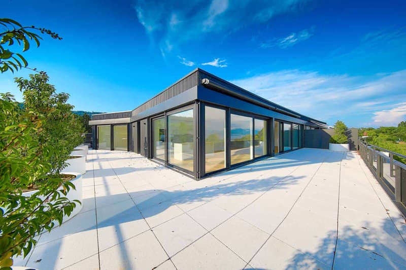 UNIQUE! Attique de 5.5 pièces de 180m2 bénéficiant d'un rooftop terrasse de 168m2 avec vue panoramique sur le lac et les Alpes (9)