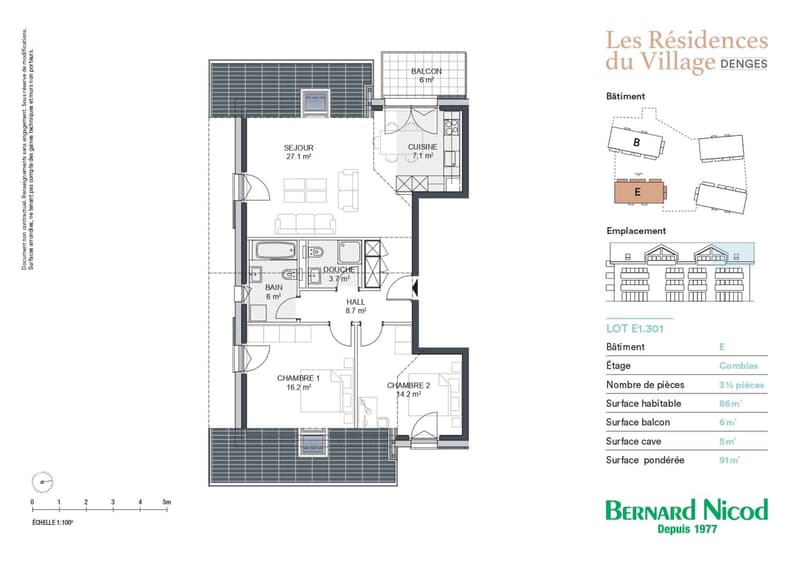 Nouvelle promotion : Appartement de 3.5 pièces avec balcon (9)