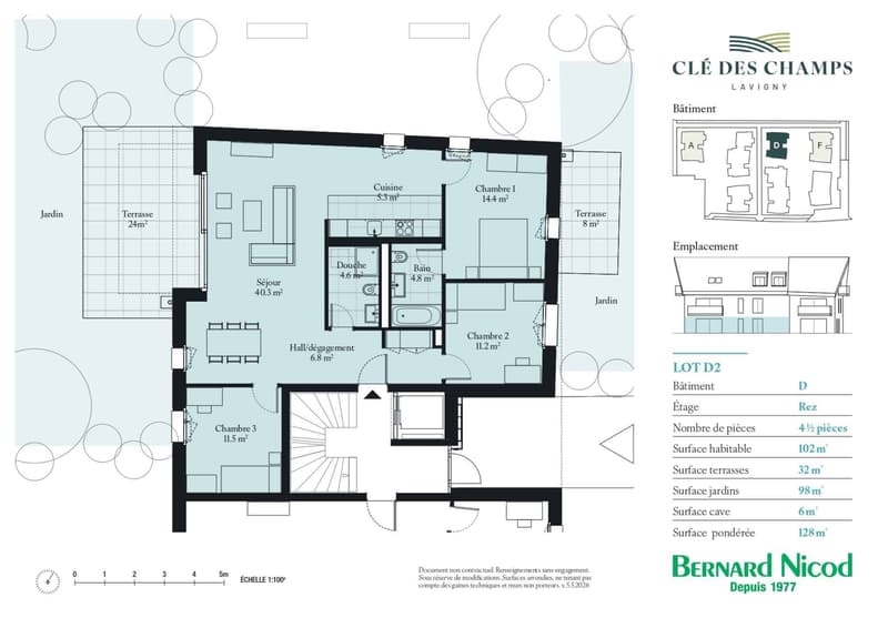 Nouvelle promotion : Appartement de 4.5 pièces avec terrasse et jardin (9)