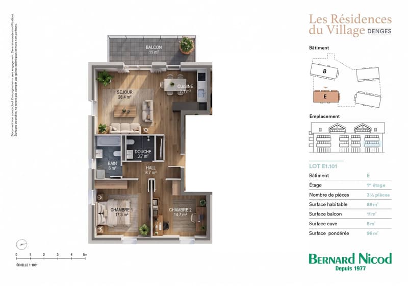 Nouvelle promotion : Appartement de 3.5 pièces avec balcon (10)