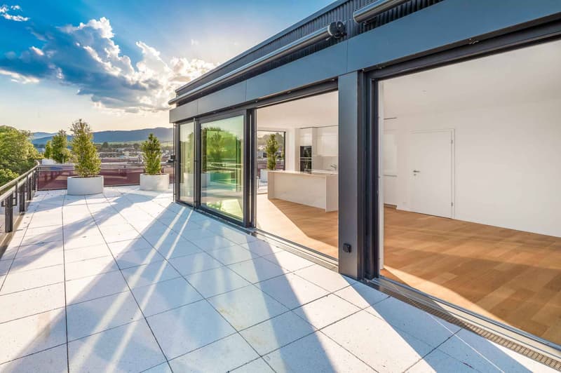 UNIQUE! Attique de 5.5 pièces de 180m2 bénéficiant d'un rooftop terrasse de 168m2 avec vue panoramique sur le lac et les Alpes (9)