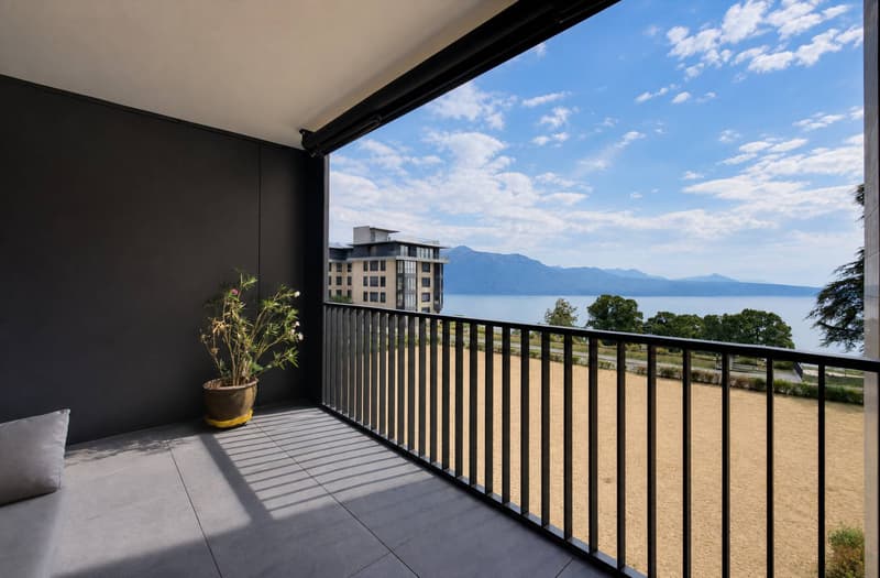 Bel appartement récent de 3.5 pièces avec grand balcon et vue sur le Lac (1)