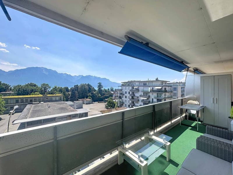 Appartement de 1 pièce - 33.5 m2 avec grand balcon et garage box (1)