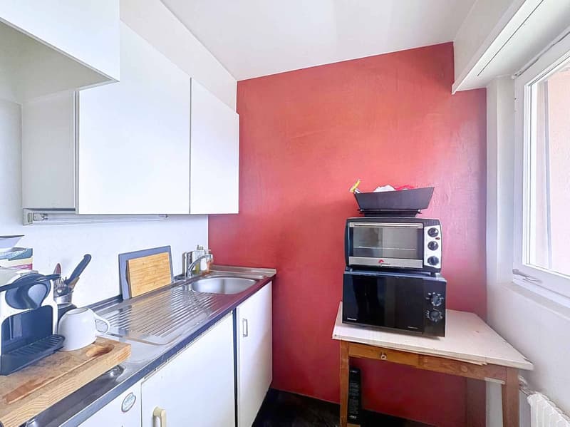 Appartement de 1 pièce - 33.5 m2 avec grand balcon et garage box (8)