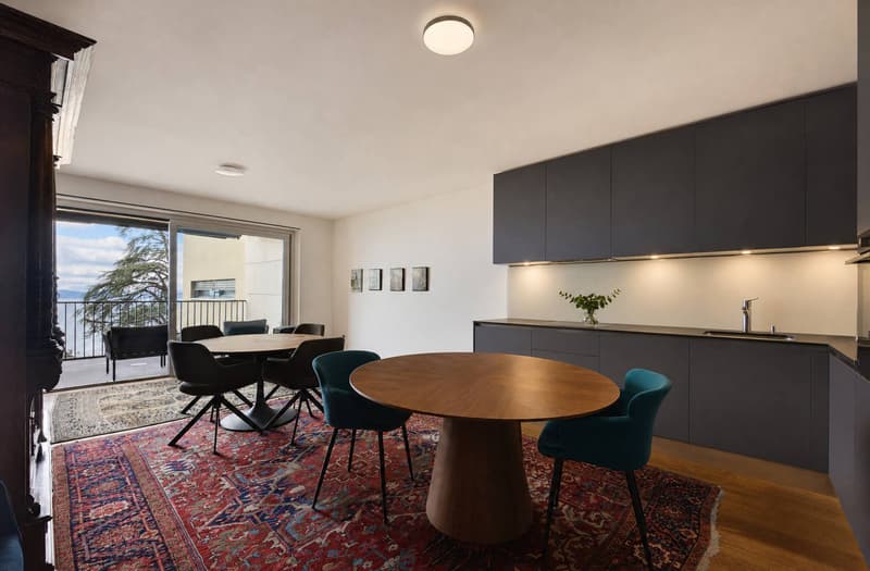 Bel appartement récent de 3.5 pièces avec grand balcon et vue sur le Lac (6)