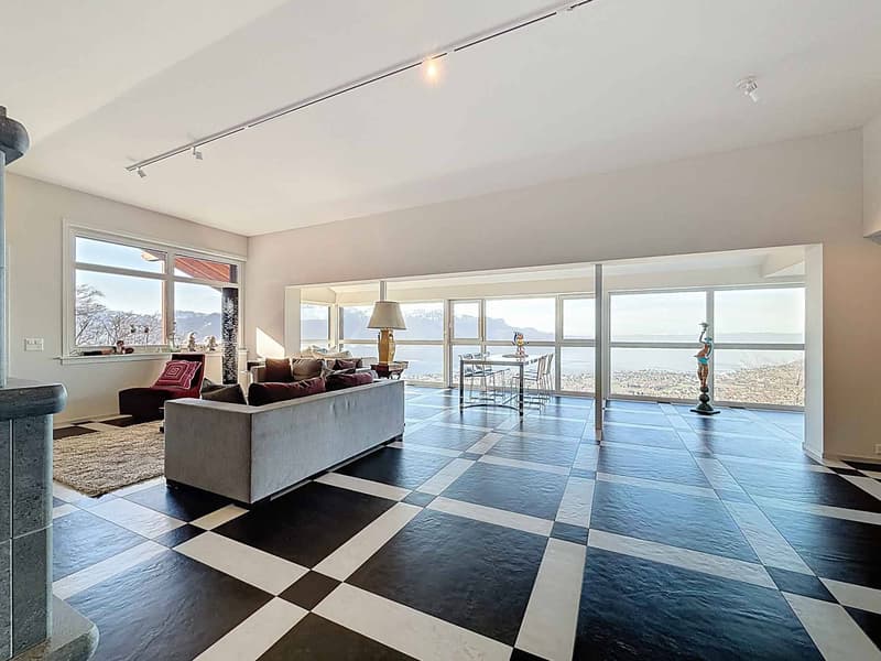 Villa de standing avec panorama grandiose sur le Léman (3)
