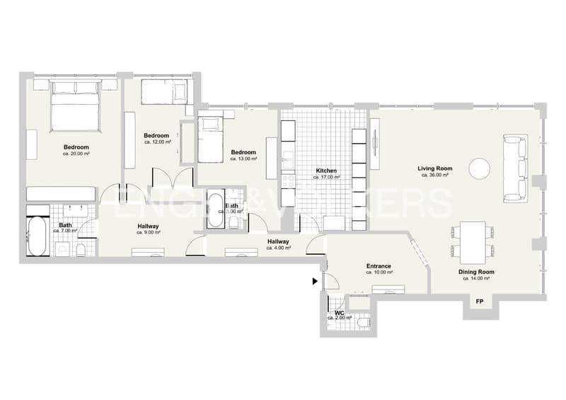 Appartement de prestige avec vue sur le lac à Cologny à réinventer ! (7)