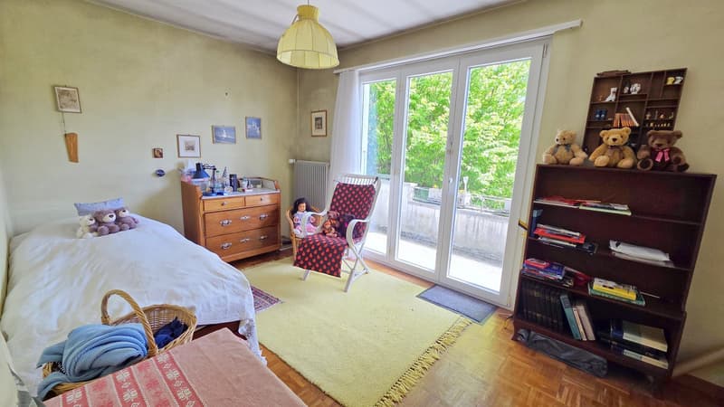 Schlafzimmer mit Balkon