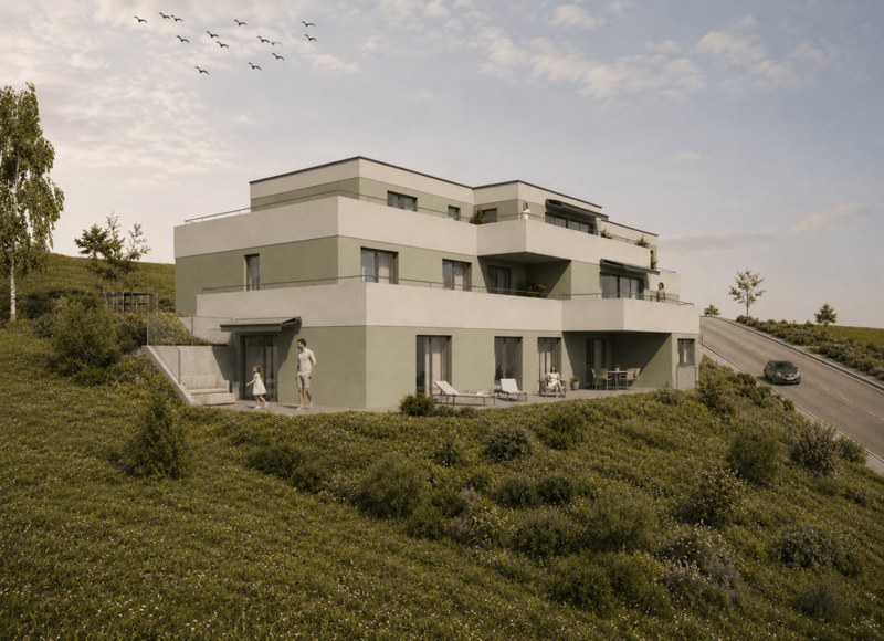 Grosszügige 6.5 Zimmer-Terrassen-Wohnung mit Weitsicht (2)