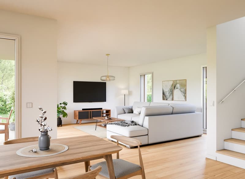 Villas individuelles sur plan au centre de Cugy (5)
