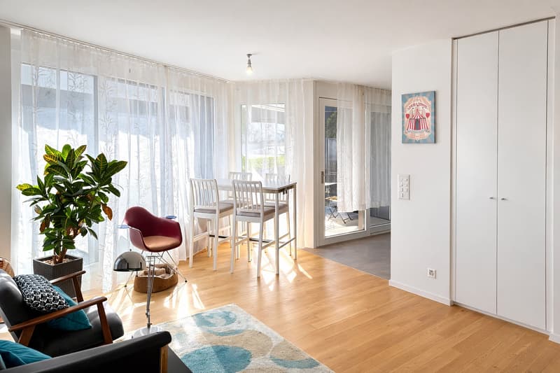 🌿 Grand studio lumineux avec loggia – Écoquartier OSIRIS à Échallens (1)