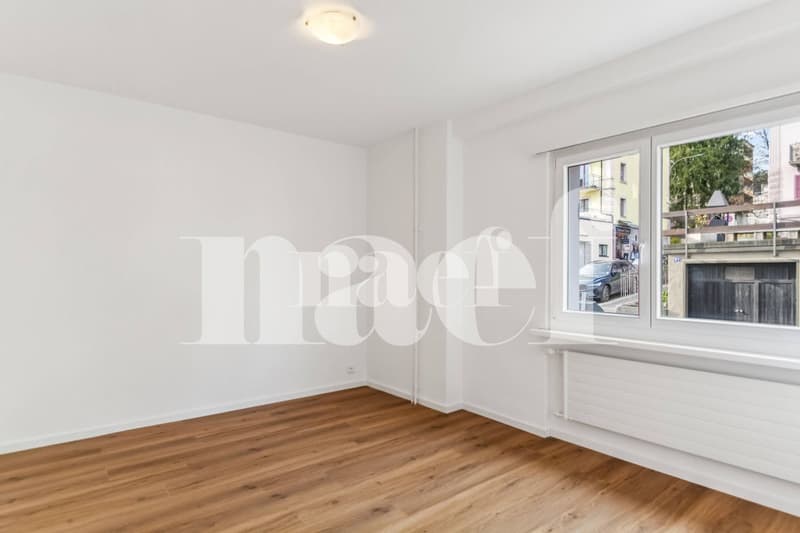 Bel appartement de 2 pièces entièrement rénové avec balcon au rez (3)